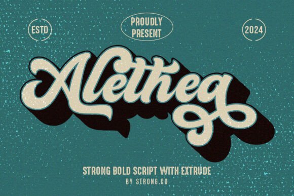 Alethea: A Vintage Retro Font That Elevates Digital Branding