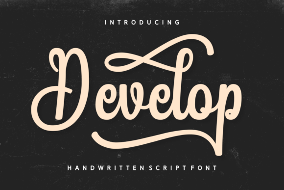 Develop: A Bold Handwritten Font for Makers