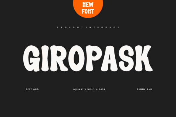 Giropask: A Playful Sans Serif Display Font for Digital Brands