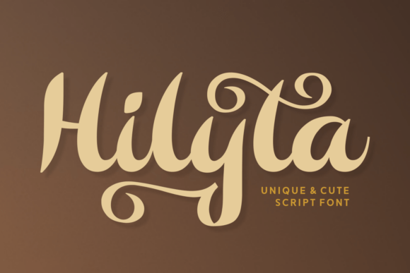Hilyta Script Font for Handmade Labels & Invitations