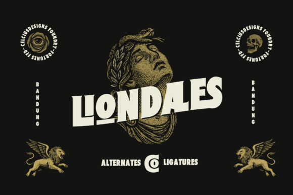 Liondales: A Colossal Retro Serif Typeface for Campaign Impact