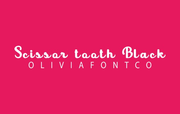Scissor Tooth Black: A Playful, Chunky Script Font for Real Branding