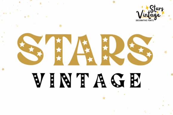 Stars Vintage: A Playful Retro Typeface for Decorative Impact