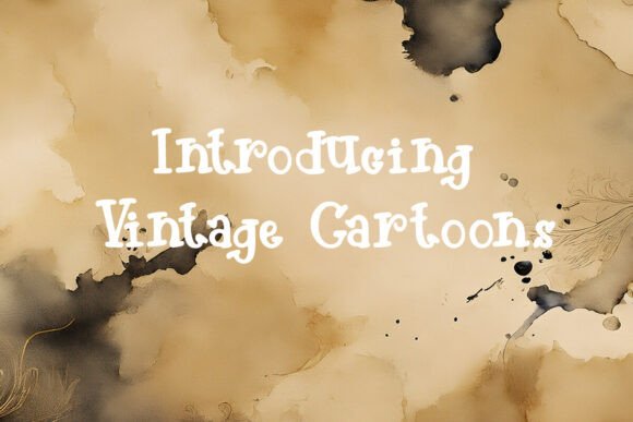 Vintage Cartoons: A Playful Sans Serif for Editorial Charm